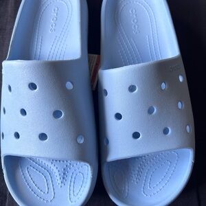 CROCS Light Blue Slide Sandals